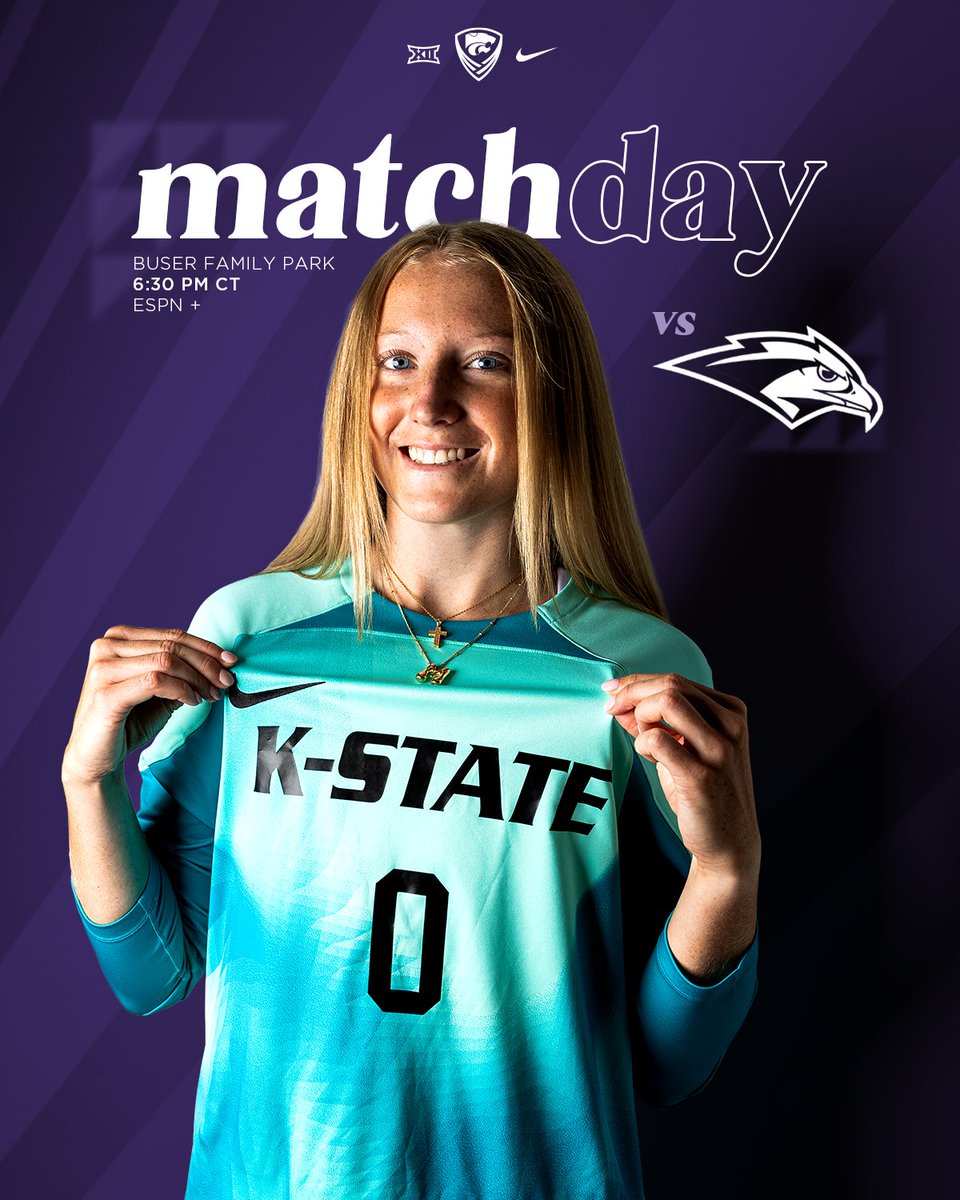 MATCH DAY

🆚 Oral Roberts
📍 Buser Family Park | 6:30PM CT
🔗 linktr.ee/kstatesoc