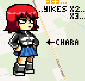 Chara Undertale (Chara pixel art not built by me)