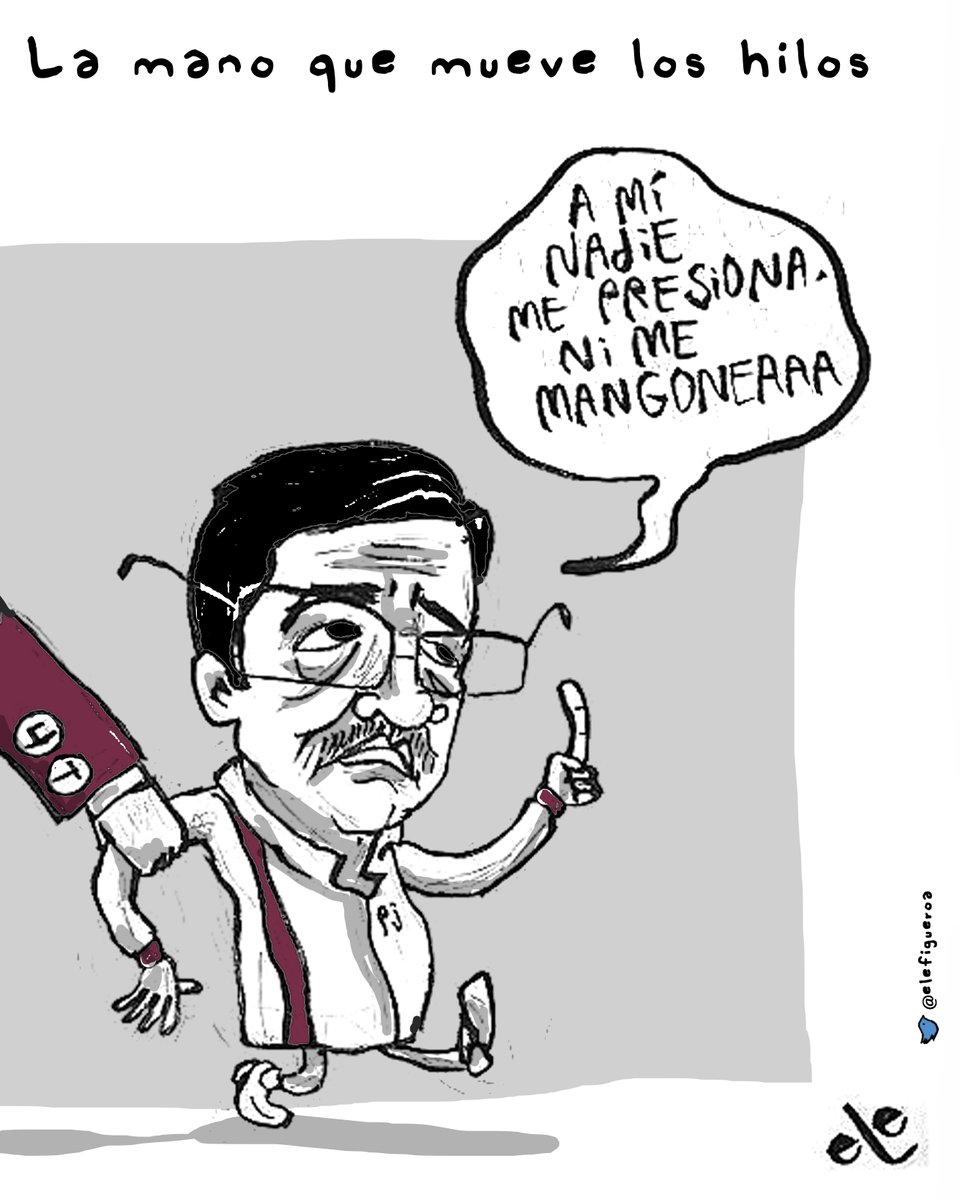 girodetuercamx's tweet image. El #NuevoPoderJudicial será #Independiente 

La mano que #MueveLosHilos, cartón de @elefigueroa