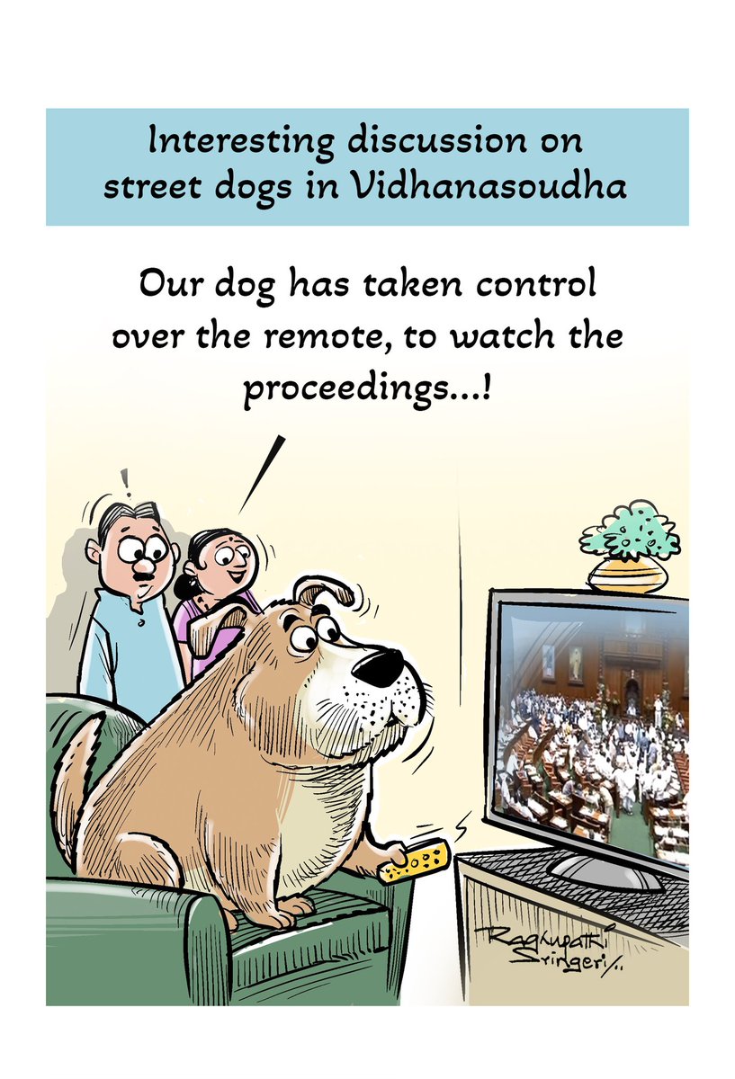 Raghu_Sringeri's tweet image. #streetdog #dog #proceedings #assembly #tv