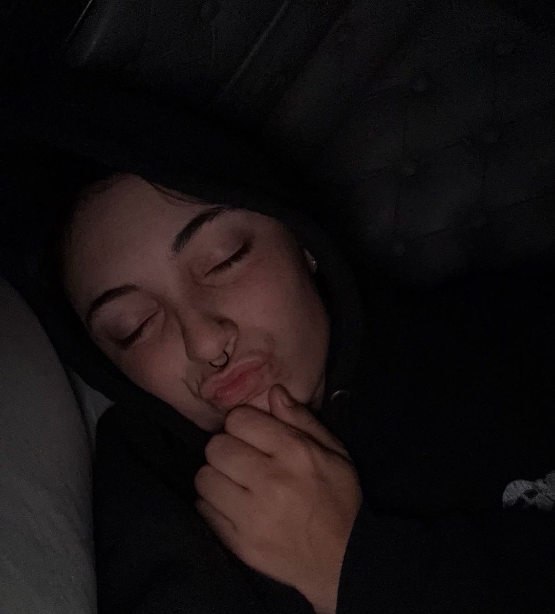 Marellas_spell's tweet photo. Laying in my truck, watching my favorite show without you. 
You’re hiding behind your screen, Gooning at me. https://t.co/W7rHMEEem3