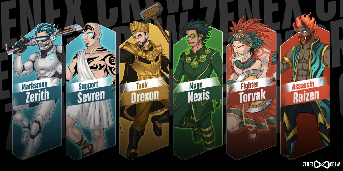 > ACTIVATING NODE: ZENEX_V1_PROTOCOL

🔥 They’re not just characters —
They’re the backbone of the chain.

6 Divisions. One Resistance.
Zerith. Sevren. Drexon. Nexis. Torvak. Raizen.

💥 This is where the real game begins.
 ZENEX CREW is just getting started.

// WE’RE THE NEXT