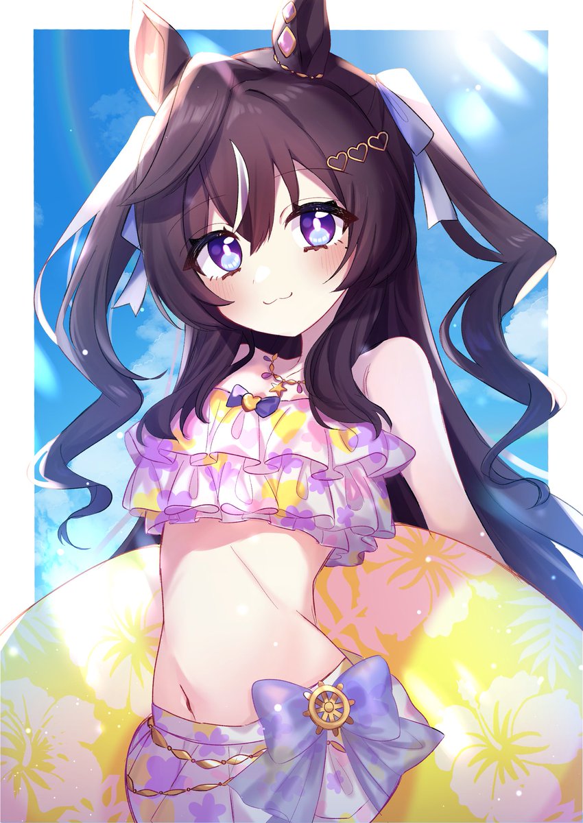 水着ヴィブロス‼️😭 #ウマ娘
