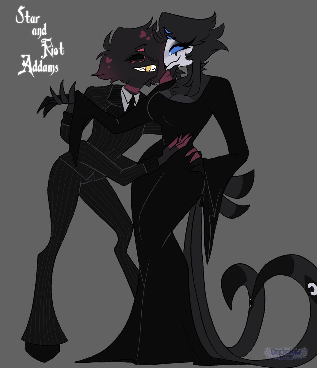 gift for my husband <a href="/_SpiderBitxh_/">SpiderMilk</a>  🥰

#helluvaboss #hazbinhotel #hellvaoc #hboc #hhoc #goetia #sona #oc #crossover #addamsfamily