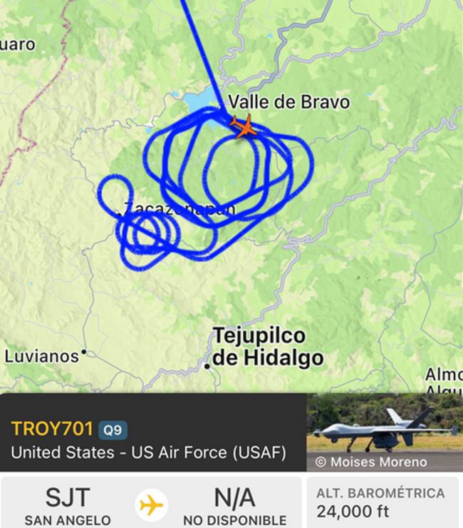 blogdelosguachs's tweet image. Dron espía #AE2FD0 
Estaría buscando en el estado de mexico a uno de los 10 más buscados por el FBI se trata de Ryan James Wedding un atleta olímpico acusado de tener las rutas más grandes de droga en el continente americano