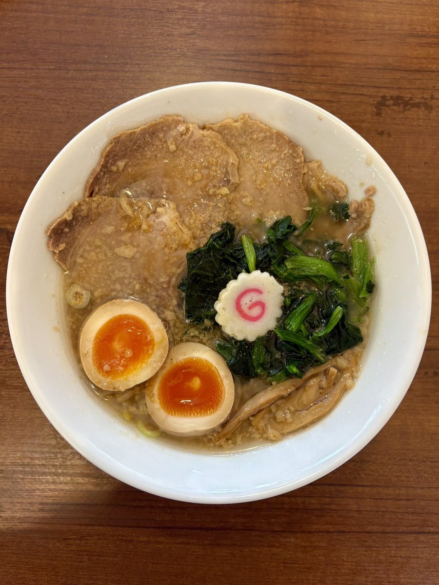 生姜醤油ラーメンふたご🫚＠幸手市
特製醤油生姜ラーメン Tp背脂
🌟極上の一杯💯