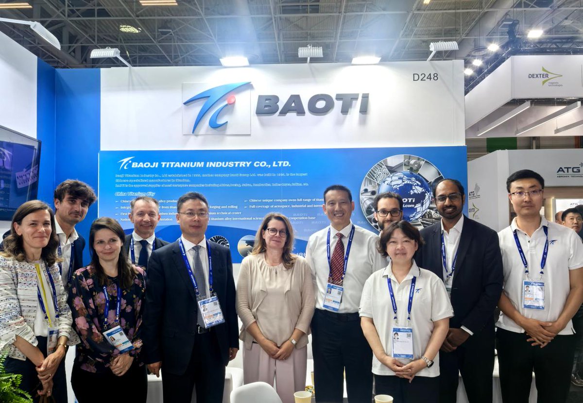 ShaanxiPlus's tweet image. [BaoTi: Global Innovation, Chinese Power]
Connecting global partners through trade shows to spark titanium breakthroughs.  
Sharing R&amp;amp;D intelligence transforms industry. Pioneers new productivity.  
Drives sustainable growth.  
#ChinaTech #CharmingShaanxi #BaoTiGroup