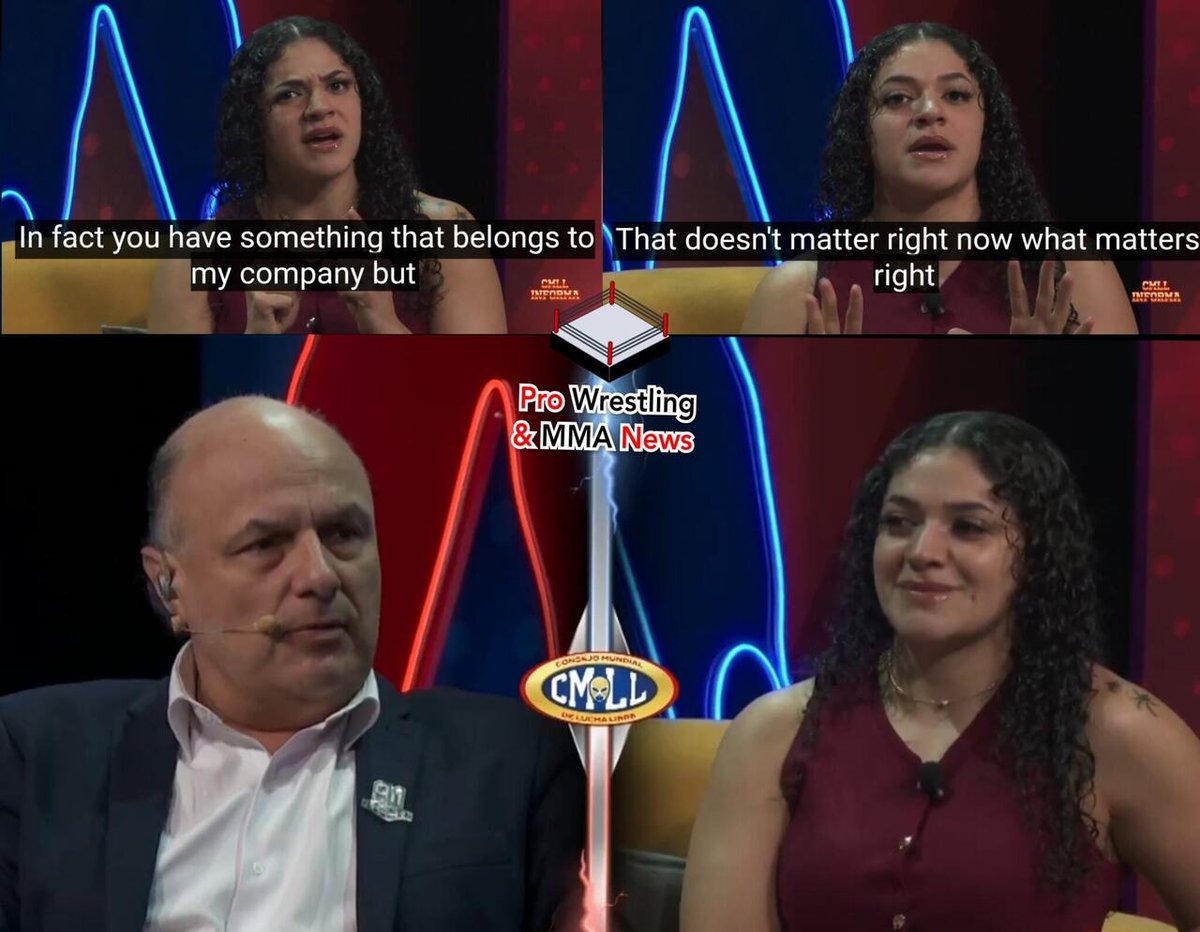 PWMMANews's tweet photo. Persephone will represent #CMLL in the TBS Championship 4-Way Match, aiming to make a strong impression. "Now you have a TBS championship that wants to be seen, and whoever wants to persecute always achieves it, then I'll see you very soon, babe." Persephone. #AEW #NJPW #Forbid… https://t.co/vQK8EaY1XX