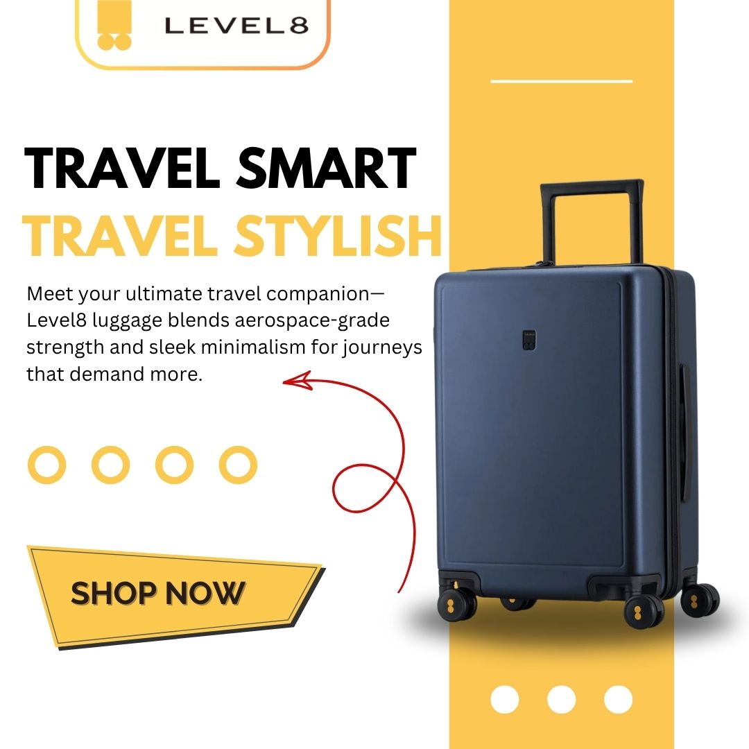 Meet your ultimate travel companion—Level8 luggage blends aerospace-grade strength and sleek minimalism for journeys that demand more.

Tap level8cases.com and elevate your journey today!

#TravelSmart #Level8Luggage #CarryOnGoals #Wanderlust #TravelInStyle