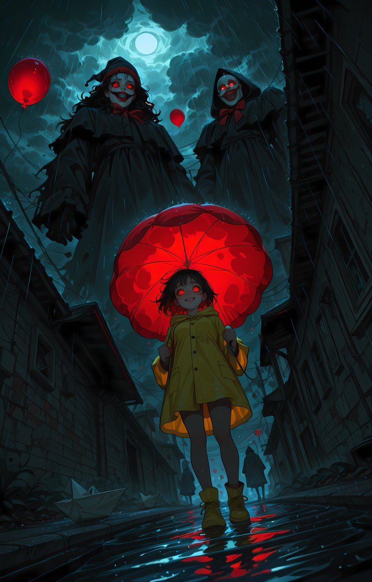 nerdboxai's tweet photo. Day 13: Halloween
" Wanna Float? "
#AIアート #stablediffusion #aiartist #digitalart #IT #AIAugust https://t.co/UMrnpoc4Rh