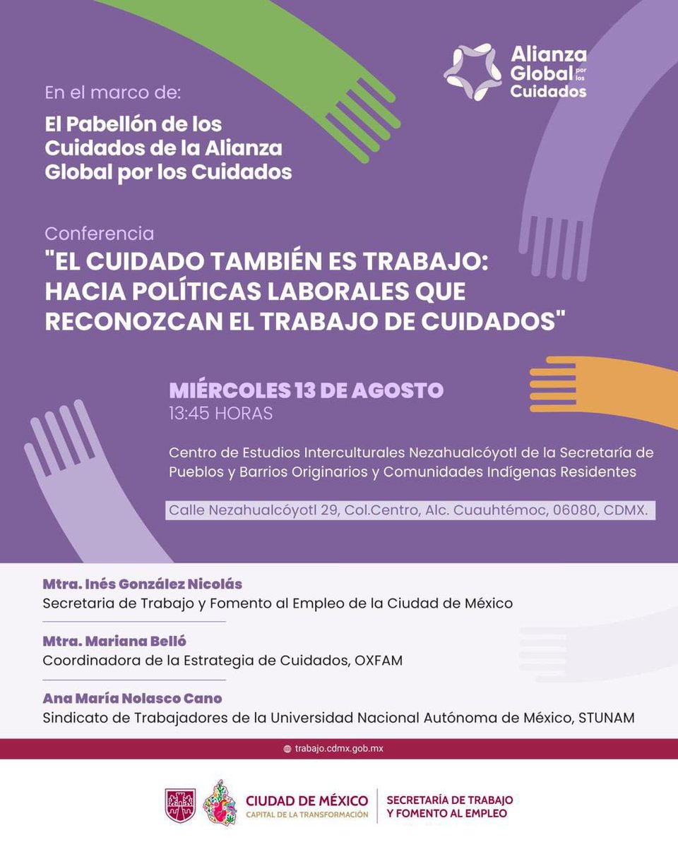 oissmex's tweet photo. En la XVI conferencia @cepal_onu integrantes del @oissmex participamos en la conferencia “El cuidado también es trabajo” del #PabellónDeLosCuidados.
Impulsamos políticas laborales que reconozcan y dignifiquen el trabajo de cuidados. @Ines_GONI @TrabajoCDMX #AnaNolasco. https://t.co/hseqnHr8I7