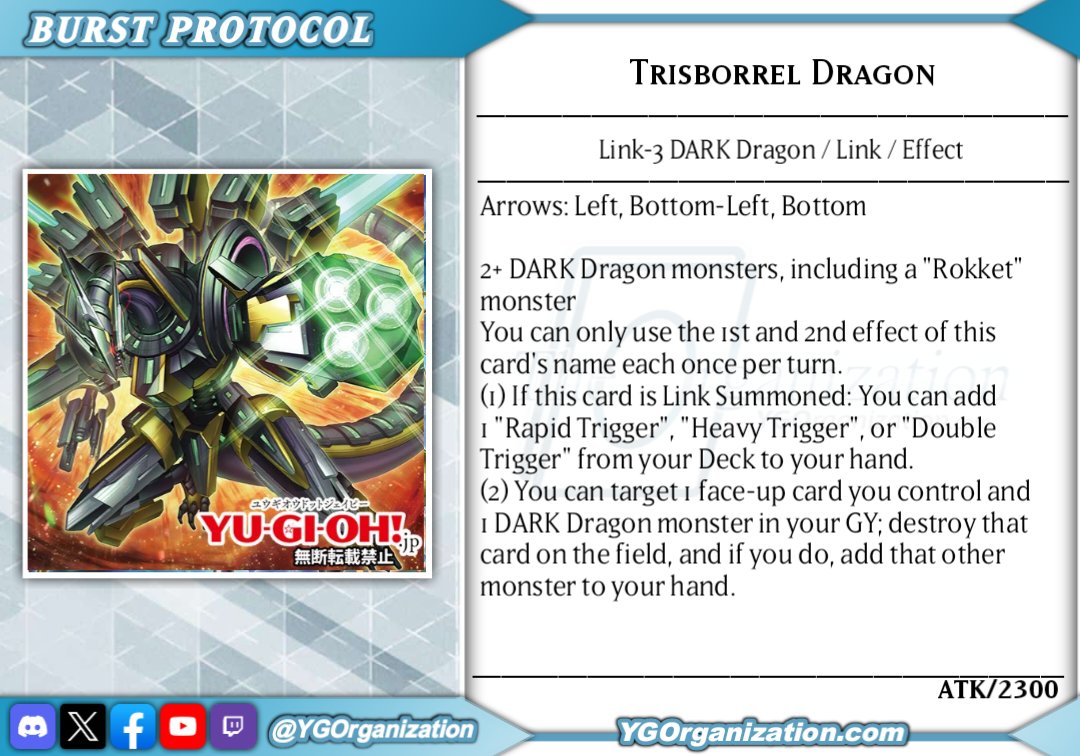 ygorganization's tweet image. ◆ Burst Protocol ◆
#yugioh #遊戯王
