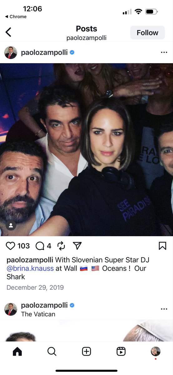 anthon7yandrews's tweet photo. Omg, I just found that I had screenshot this. Paulo Zampolli with Brina Knauss who was born 39 minutes from Melania’s hometown (Knauss’) hometown when Mrs Trump was 15. Zampolli brought Melania to the US and procured her Einstein visa. But there’s more… https://t.co/u8THwqzwTg