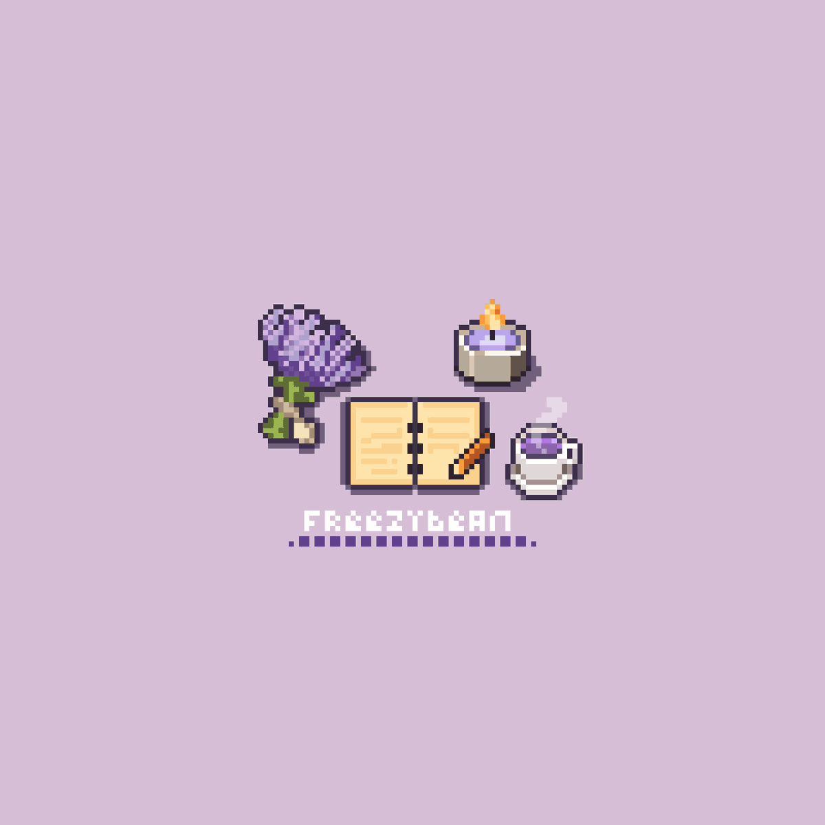 🪻🕯️#therapeutic #pixelart #pixelartist #ドット絵 #aseprite