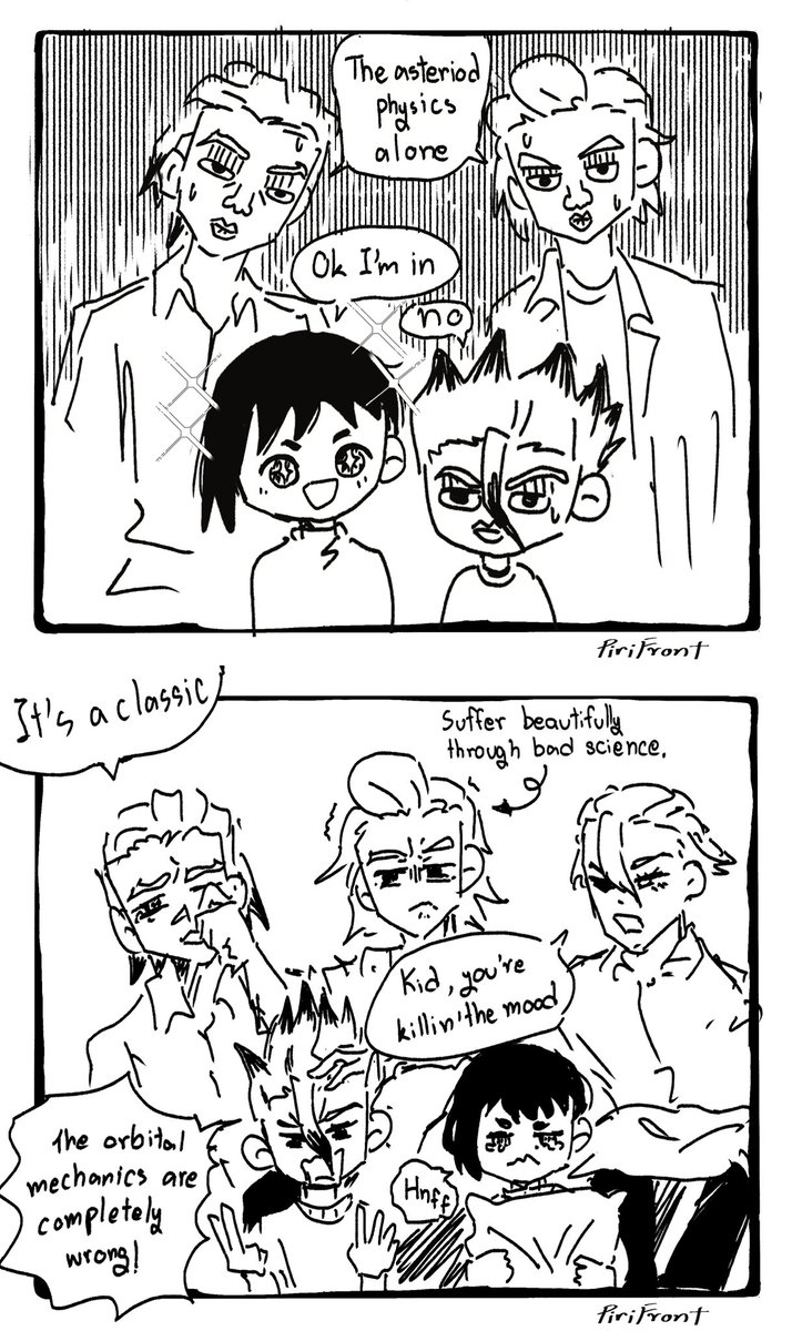 PiriFront's tweet photo. Xeno and Stanley adopted Gen AU : Movie Night 
#stanxe #xenostan #DrSTONE #dcst https://t.co/RmjKeUesRU