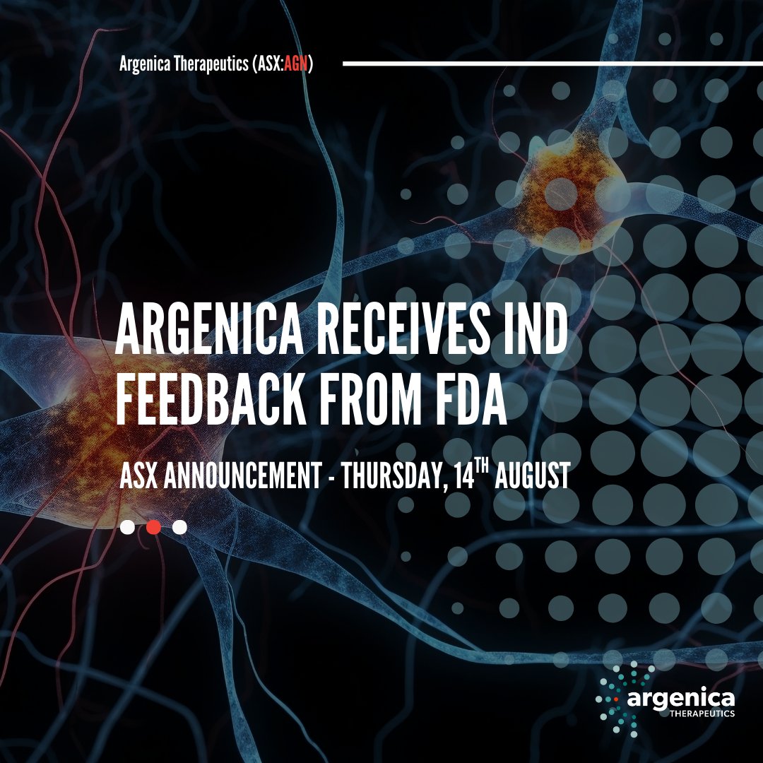Argenica has now received the full clinical hold letter from the FDA outlining the additional information needed to resolve and lift the clinical hold currently in place the Company’s investigational new drug application (IND).

Learn more➡️ bit.ly/411x28n