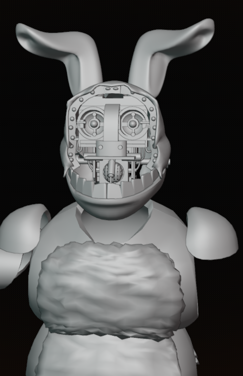 PineappleModels's tweet image. Withered bonnie model (WIP)
design by @T_Redish 

#FNAF 
#3DModel