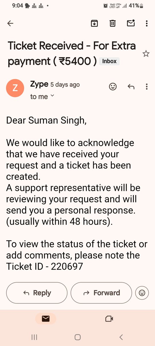 sumansingh80's tweet photo. I had mailed this to you, then your reply also came which is in the screen shot. https://t.co/blf5QACY9l