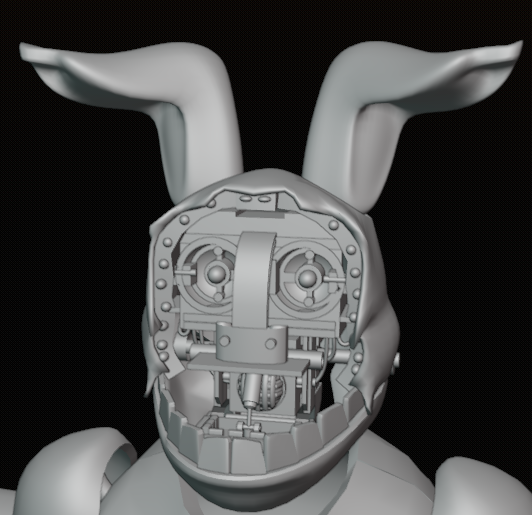PineappleModels's tweet image. Withered bonnie model (WIP)
design by @T_Redish 

#FNAF 
#3DModel