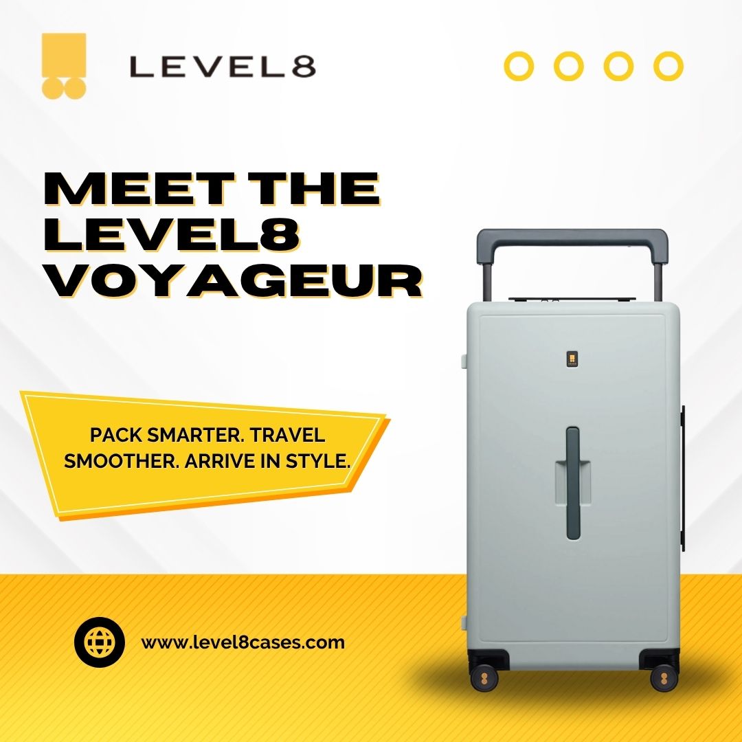 Travel reinvented ✈️

Meet the LEVEL8 Voyageur — your ultimate large luggage with an ultra-wide handle, spacious interior, and whisper-quiet 360° spinner wheels.

🧳 Pack smarter. Travel smoother. Arrive in style.
🔗 level8cases.com/products/large…

#LEVEL8Luggage #TravelInStyle