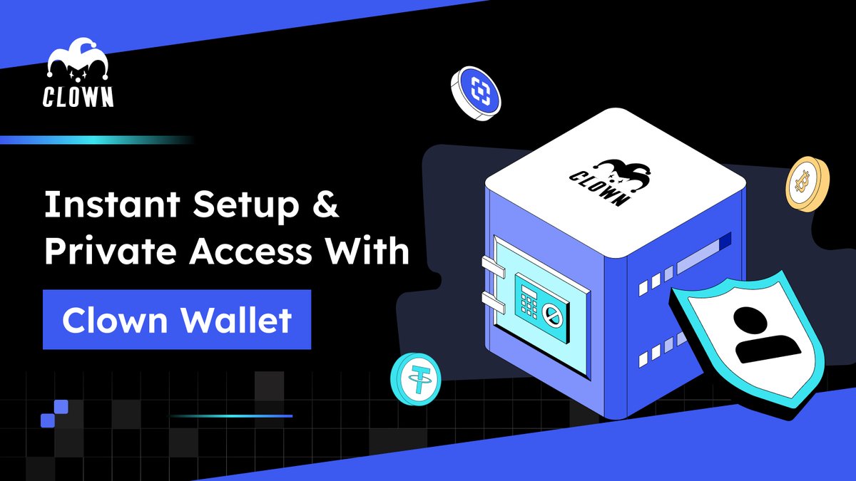 🚀 Skip the setup. Ditch the permissions.
With Clown Wallet, you’re managing your crypto in seconds — fast, secure, and private. 🔐
Your keys. Your data. Your freedom.
#ClownWallet #CryptoWallet #PrivacyFirst