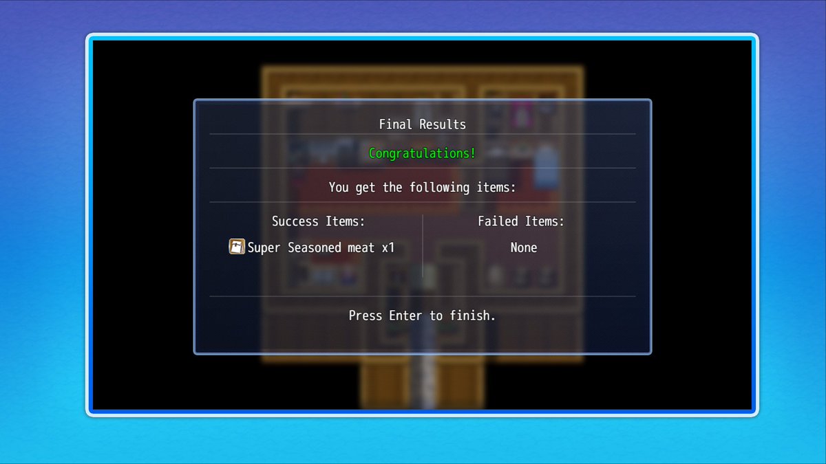 tkool_dev's tweet image. 【お知らせ】#RPGツクールMZ 向け公式DLC『UNDERMAX - かんたんクッキングシステムプラグイン』が発売！　複数の食材やアイテムを組み合わせ、ユニークな料理、特別なアイテム、貴重なクラフト素材を作成できるようになります。  

store.steampowered.com/app/3912460/RP…
store.rpgmakerofficial.com/products/under…