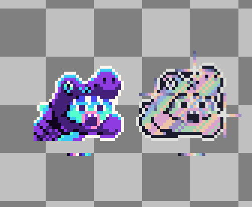 Day 736: Holographic on <a href="/basepaint_xyz/">BasePaint</a>