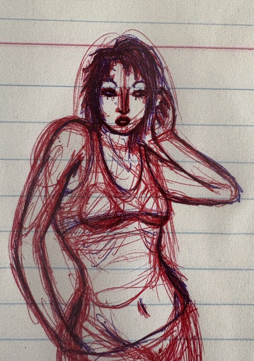 Every time I go back to school, I draw much better than I did at home. I still can't draw hands.