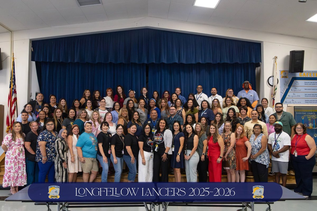 DamianVlsqz13's tweet photo. Let me introduce you to the phenomenal #TeamLongfellow who go above and beyond to serve our #TeamBCSD students, staff, and parents.
#WeAreLongfellow ๐๐ https://t.co/clx70xa1nj