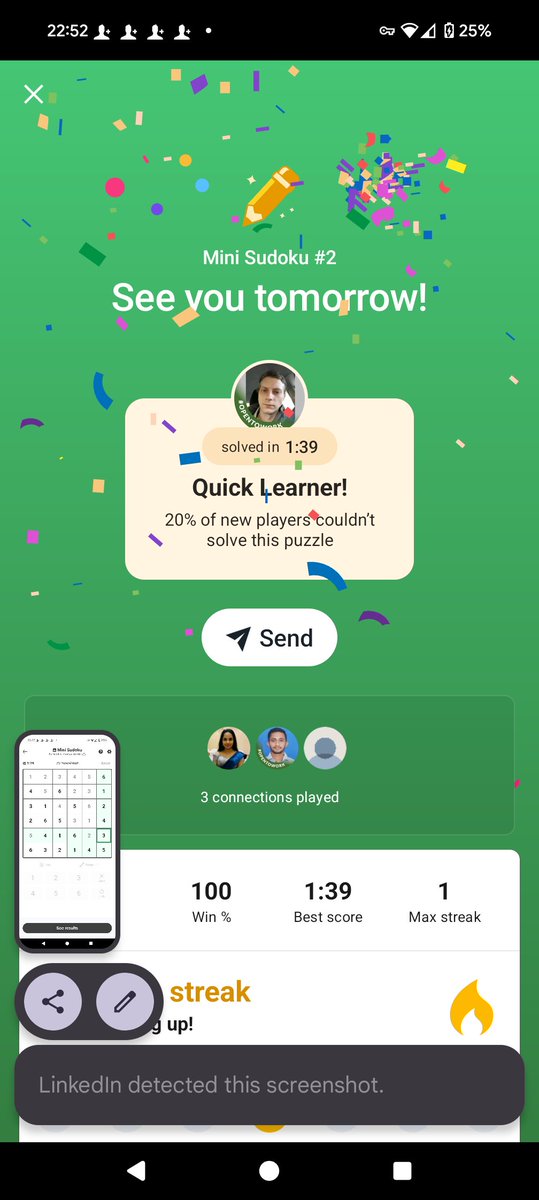 ardpok's tweet image. lnkd.in/minisudoku

Mini Sudoku #2 | 1:39 and flawless ✏️
The classic game, made mini. Handcrafted by the originators of “Sudoku.” #Martinio #cme3 #minisodoku no Sept Eww Que 🤔 Yeeee #x20250813

#toprow 🤔🎶🐈‍⬛🏯👀🐍
#toprow 🐍👀🏯🐈‍⬛🎶🤔

Tatbeyotchka&apos;s favorite btw #sodoku