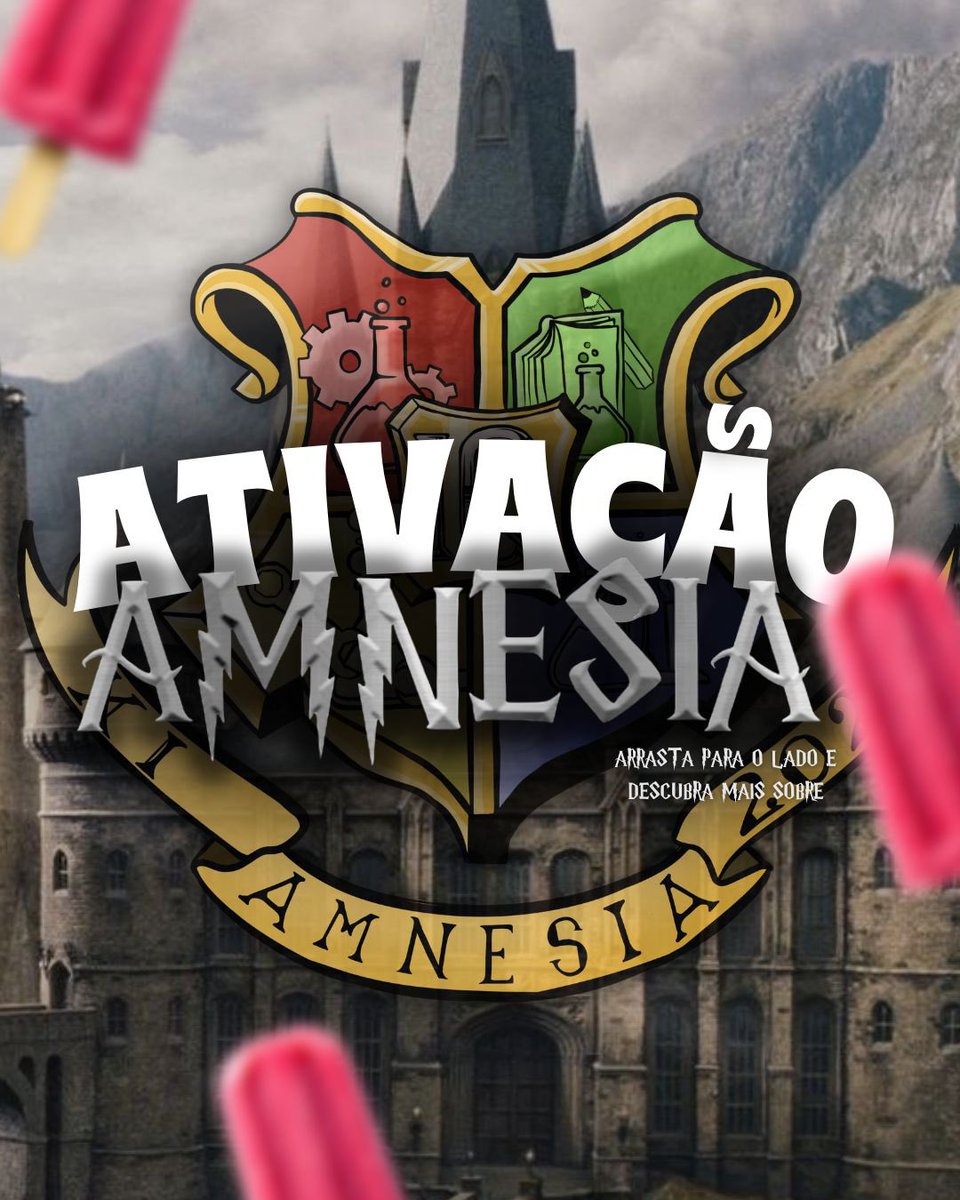 dawsiqunesp's tweet photo. [ATIVAÇÃO AMNÉSIA]

A magia está solta no campus! 🪄🍻 Venha jogar Flip Cup e garantir seus prêmios: botton, caneca da Amn, palha italiana e até picolé 🍫🍦

💛 Chegue, jogue, ganhe e entre no clima da edição Harry Potter da Amnésia 🏰✨

➡️https://t.co/dZF28SO6Uy https://t.co/hQOXv4k4vH