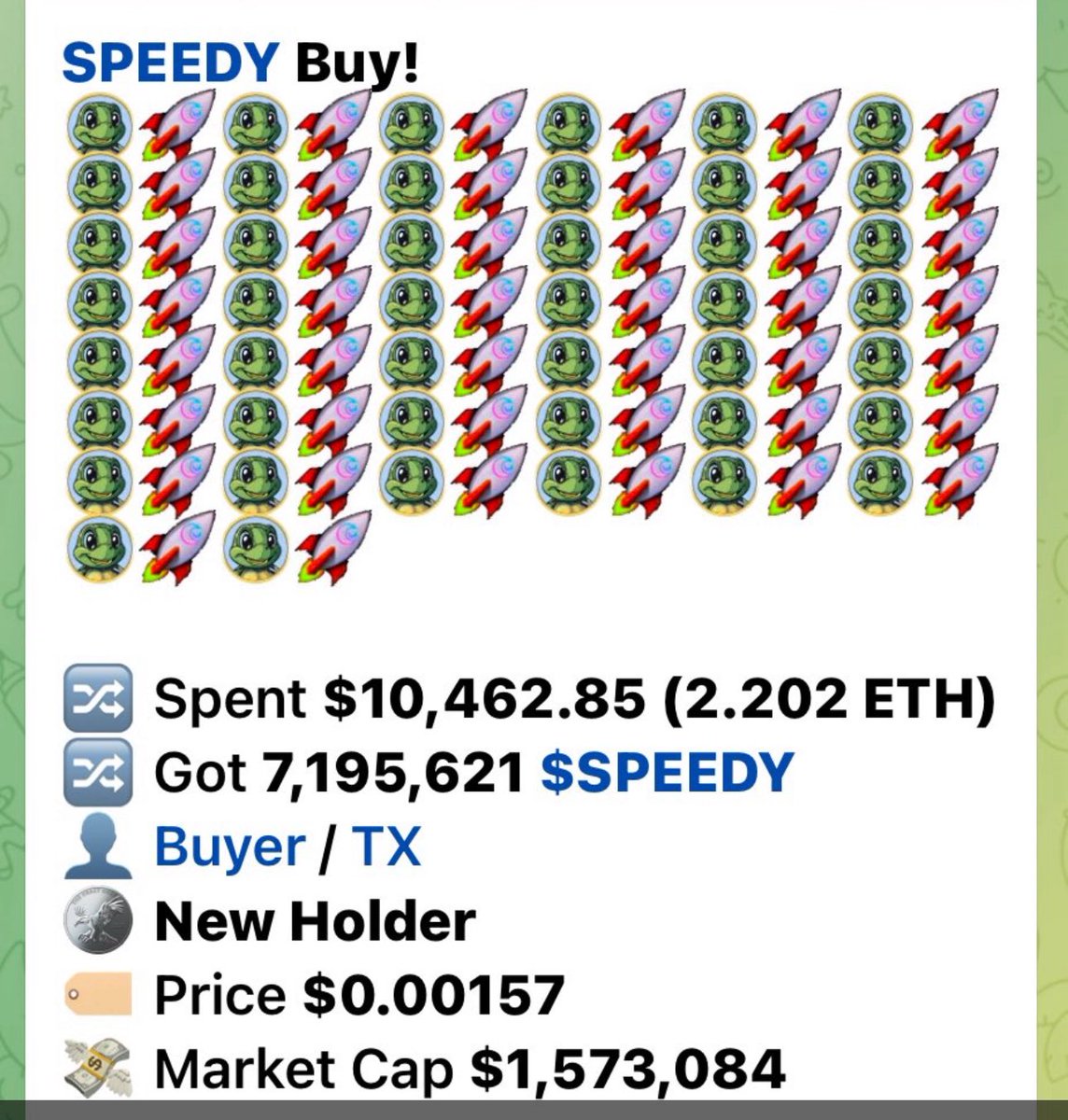 rayachhetry's tweet photo. Wow Holly Molly whale buying Speedy 
Last call 📞 for Speedy time is running 
Load up hold Speedy. 

0xc8f69a9b46b235de8d0b77c355fff7994f1b090f https://t.co/Ba4JBjEEDe