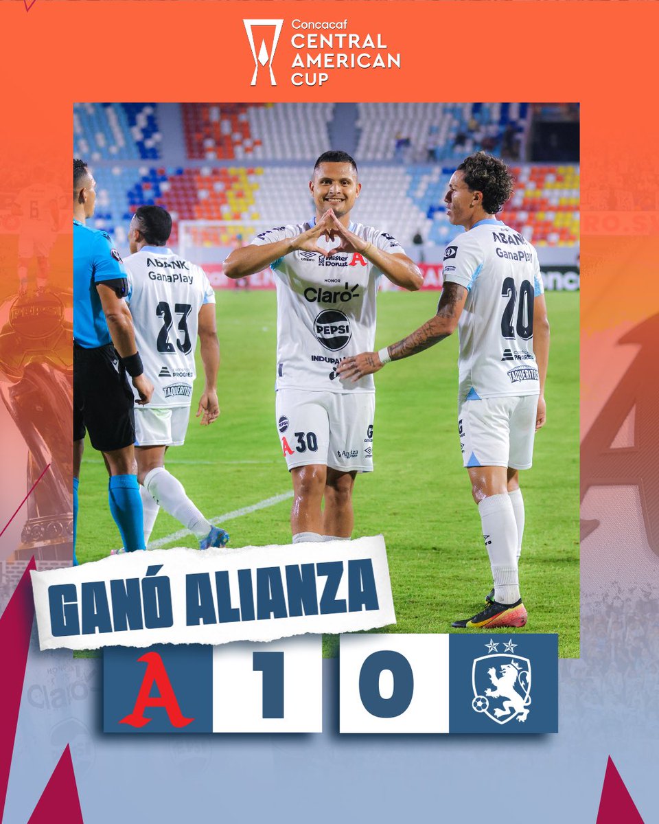 🏁| ¡𝗙𝗜𝗡𝗔𝗟 𝗗𝗘𝗟 𝗣𝗔𝗥𝗧𝗜𝗗𝗢! 🔚 
PRIMER TRIUNFO EN <a href="/TheChampions/">Concacaf Champions Cup</a> 🤩🙌🏼🅰️

#CopaCentroamericana #AlianzaFC