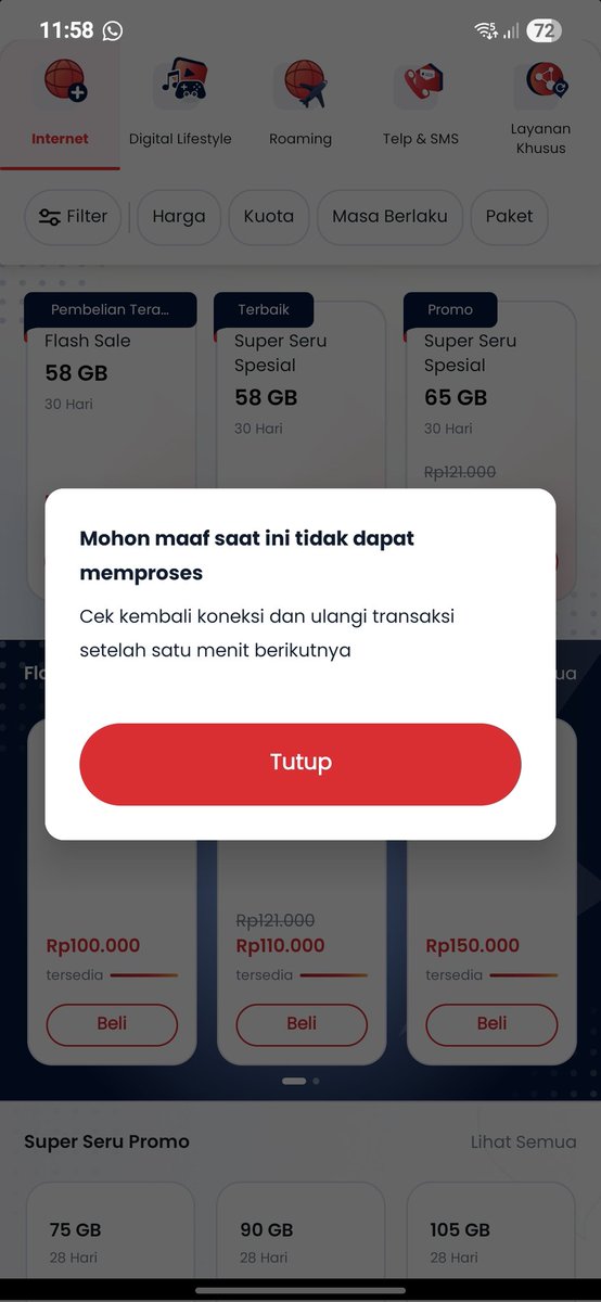 prabuadmaja's tweet photo. Aplikasinya tolonglah @Telkomsel https://t.co/4HLGAcy1b7