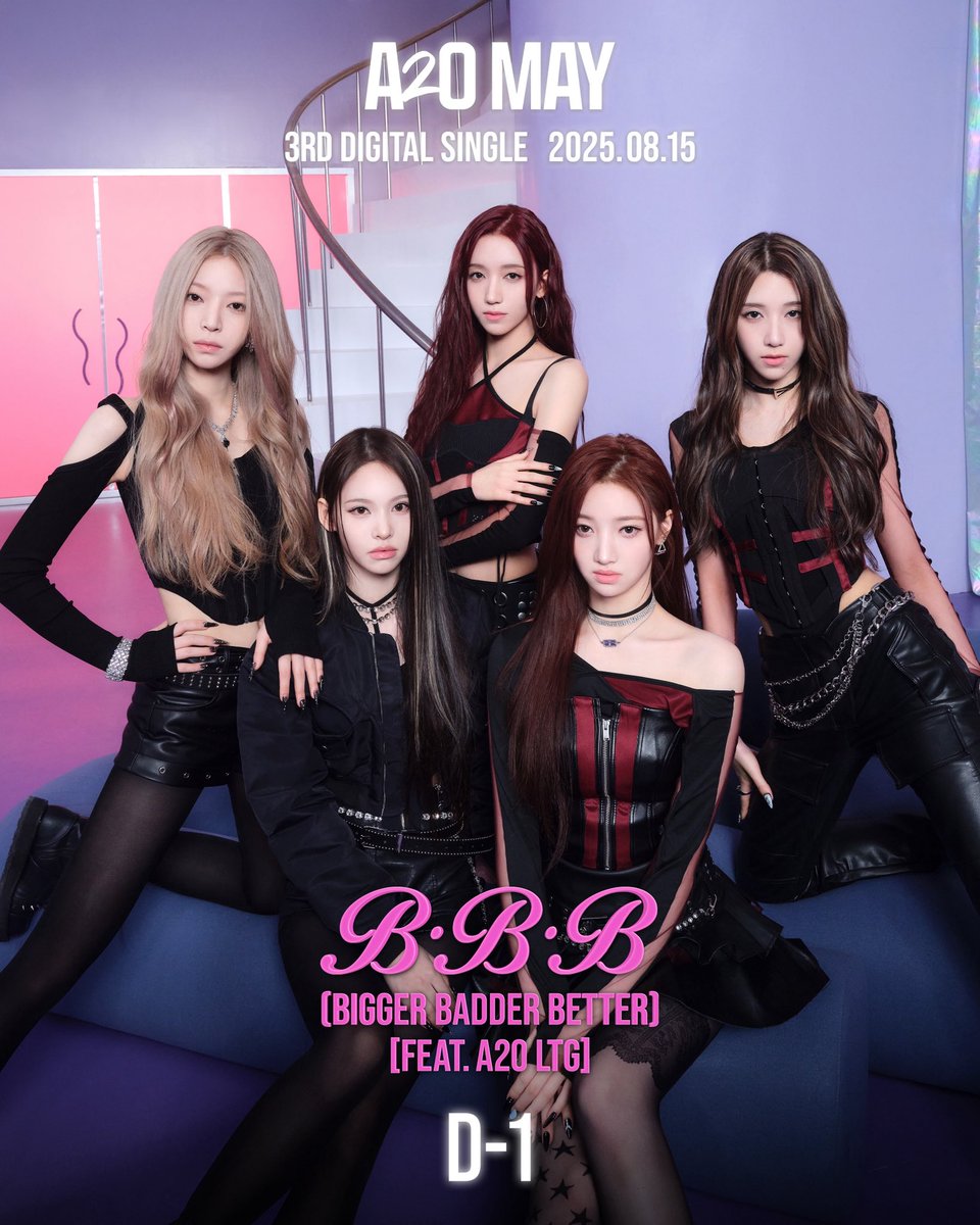 A2O MAY 3rd Digital Single
B.B.B (Bigger Badder Better) [feat. A2O LTG]

D-1 

➫ 2025.08.15 Fri 12AM Local Time

#A2O #A2O_MAY #BBB #A2OMAY_COMEBACK