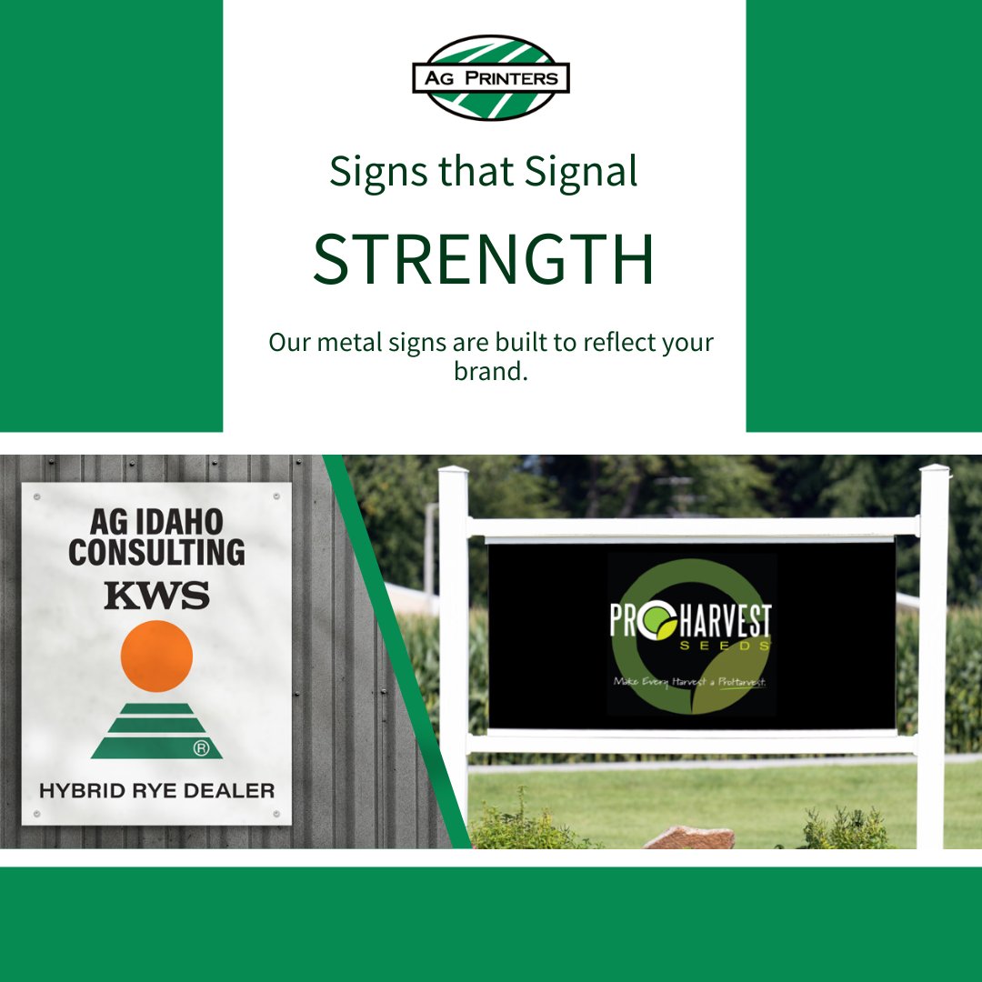 Visibility matters. A high-quality metal sign reinforces your name with every glance.

We create durable signs that deliver the right message all year long.