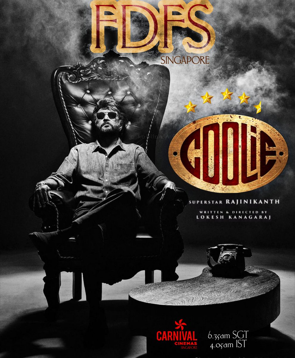 #CoolieFDFS #Coolie For sure,THIS MAN <a href="/Dir_Lokesh/">Lokesh Kanagaraj</a> knows how to handle big stars
<a href="/rajinikanth/">Rajinikanth</a> Superstar's BEST work since #SivajiTheBoss 🙌

<a href="/iamnagarjuna/">Nagarjuna Akkineni</a> KING🔥
<a href="/anirudhofficial/">Anirudh Ravichander</a> 🏆🔥
<a href="/nimmaupendra/">Upendra</a> &amp; Soubin Special Mention

As a Loki Fan, my opinion voices as his weakest writing