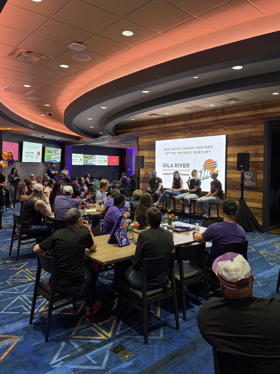 SO much fun with <a href="/PhoenixMercury/">Phoenix Mercury</a> at <a href="/PlayAtGila/">Gila River Resorts & Casinos</a> tonight! 🫶