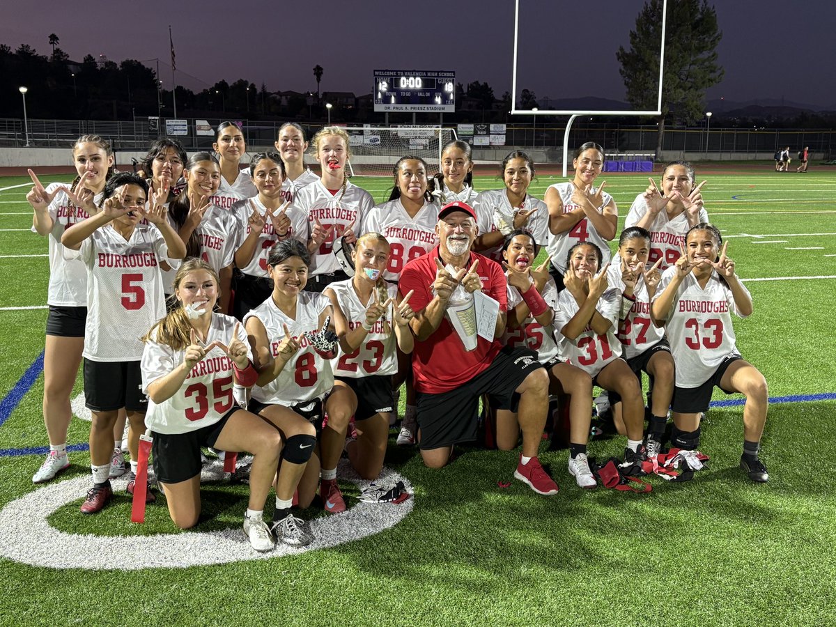 Burroughs Football (@jbbearsfootball) on Twitter photo Congrats to Girls Flag Football. They got their first ever win tonight beating Valencia <a href="/myBurbankSports/">myBurbank Sports</a> <a href="/Lorothehomie/">Lo-ro Antonio</a> Congrats to Girls Flag Football. They got their first ever win tonight beating Valencia <a href="/myBurbankSports/">myBurbank Sports</a> <a href="/Lorothehomie/">Lo-ro Antonio</a>