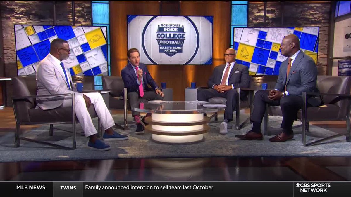 CBS Sports College Football 🏈 (@cbssportscfb) on Twitter photo It’s time to chop it up with <a href="/StoverCBB/">Brent Stover</a>, <a href="/AaronTaylorCFB/">Aaron Taylor</a>, @JonesN4Mo, and <a href="/KevinCarter_93/">Kevin Carter</a>. Tune in NOW to Inside College Football on <a href="/CBSSportsNet/">CBS Sports Network</a> 🏈 It’s time to chop it up with <a href="/StoverCBB/">Brent Stover</a>, <a href="/AaronTaylorCFB/">Aaron Taylor</a>, @JonesN4Mo, and <a href="/KevinCarter_93/">Kevin Carter</a>. Tune in NOW to Inside College Football on <a href="/CBSSportsNet/">CBS Sports Network</a> 🏈