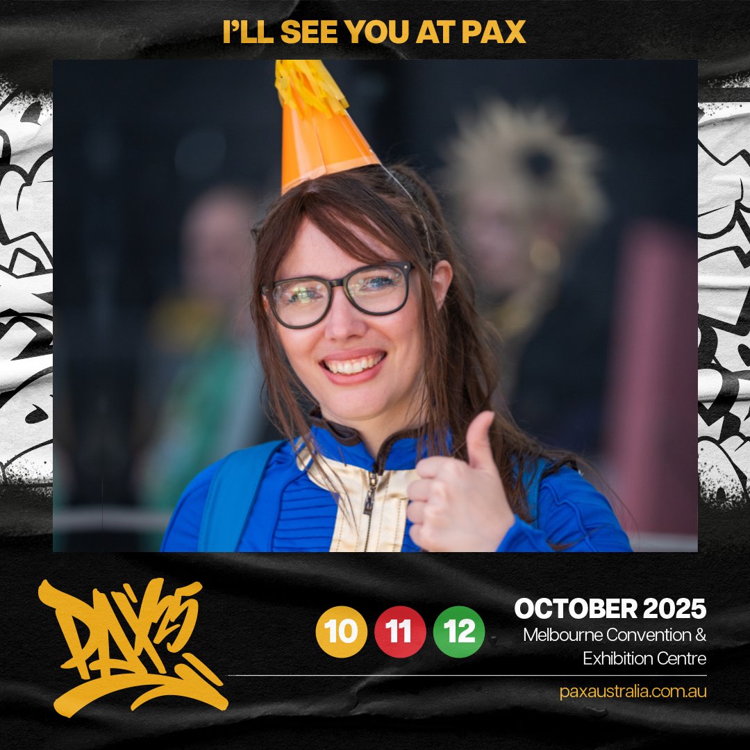 I'm excited to share that I've been accepted as an official creator for PAX '25!!!

I attended #PAXaus for the 1st time last year, and as someone who has always been shy, this event did wonders to help me step out of my comfort zone!

I'm SO ready to experience it all over again!