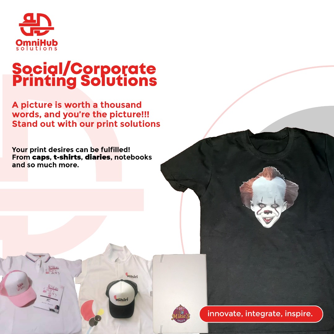 BundoDesigns's tweet image. T-Shirt, Cap and Diary printing printing.
Fix and supply available as well