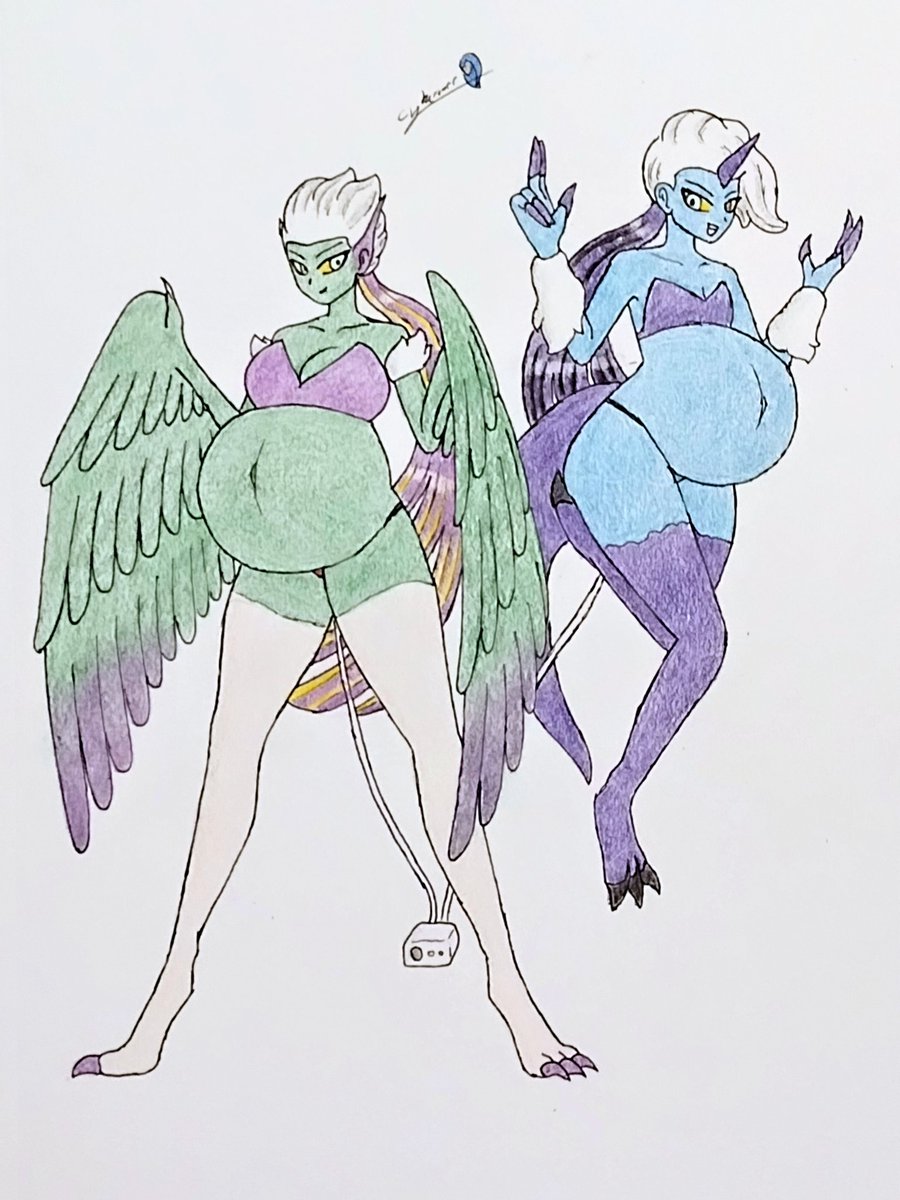 Bird and dragon filled up with air! Love the dynamic of these two :>

#inflation #airinflation #bigbelly #belly #expansion #bellyexpansion #inflated