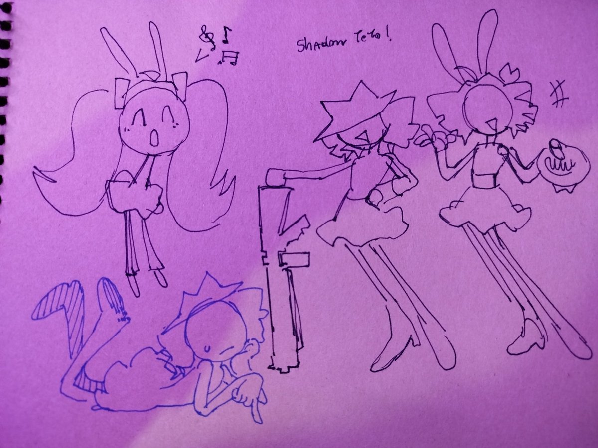 Sketches I did yesterday while going crazy at the idea 

I also like to think she gets mad bc she wants a real voice and she doesn't like whatever instrument sound that comes out of her throat