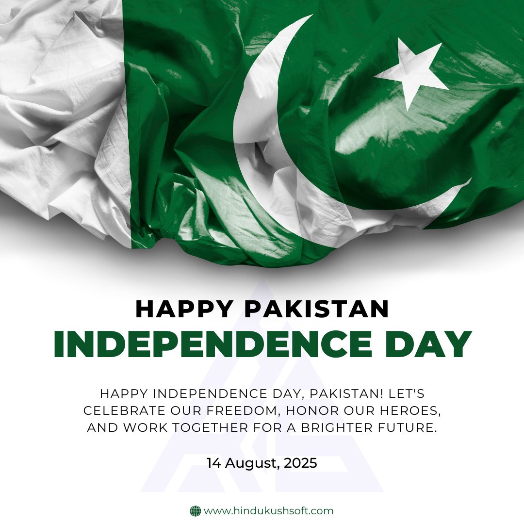 hindukushsoft's tweet photo. 🇵🇰 𝐇𝐚𝐩𝐩𝐲 𝐈𝐧𝐝𝐞𝐩𝐞𝐧𝐝𝐞𝐧𝐜𝐞 𝐃𝐚𝐲!

Freedom, courage, and unity define our nation. On this special day, we celebrate Pakistan’s spirit and the dreams that drive us forward.

.
.
.
#IndependenceDay #HindukushSoft #InnovationForPakistan #HindukushSoftTechnologies https://t.co/fcDlLFAbh5