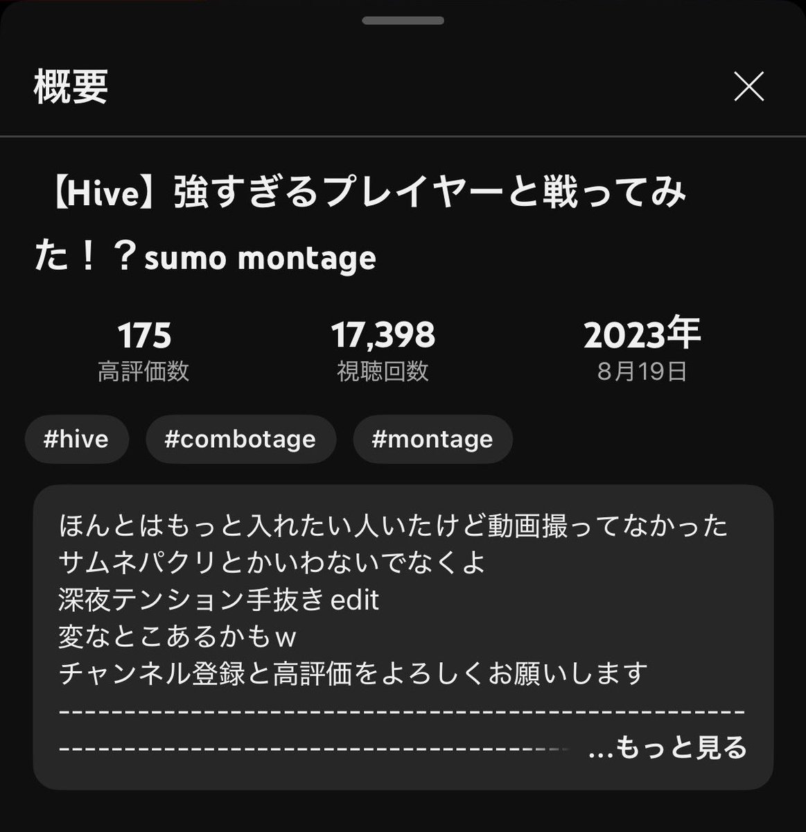 概要欄にポエムのようなものを書いてしまうパソコン様🐮