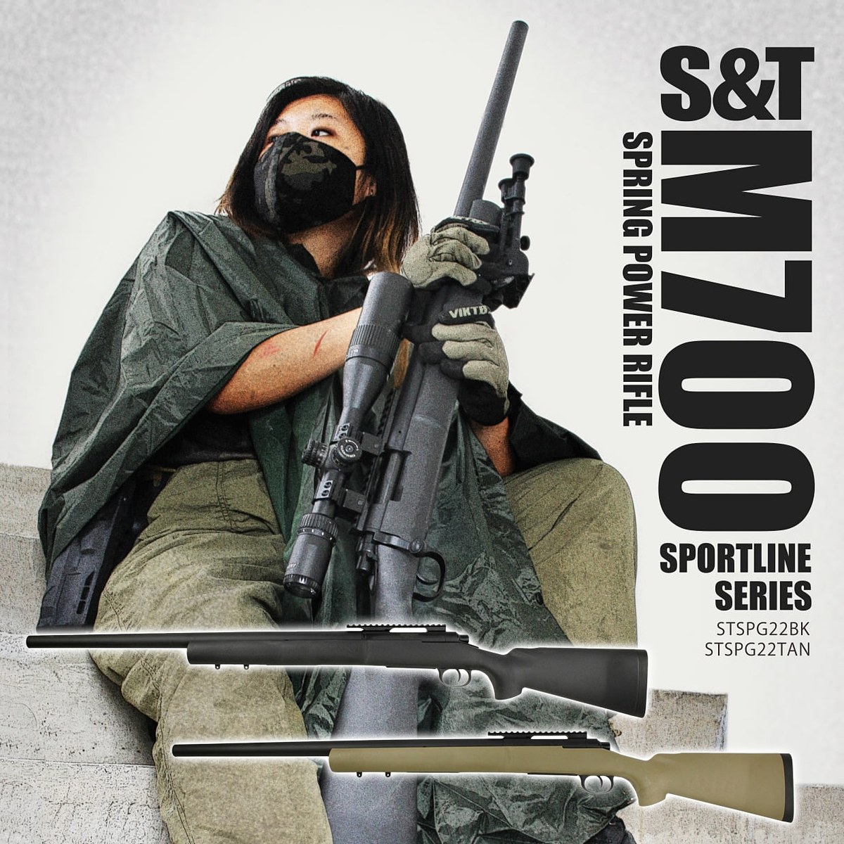 hobbywatch_jp's tweet image. UFC、S&amp;amp;T製スナイパーライフルエアコキ「S&amp;amp;T M700 スポーツライン ブラック/タン」再入荷！ 19,800円　 hobby.watch.impress.co.jp/docs/news/2038… #サバゲー #M700