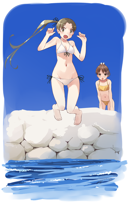 久しぶりに青空が出てきたんで、過去絵で夏っぽいヤツを 