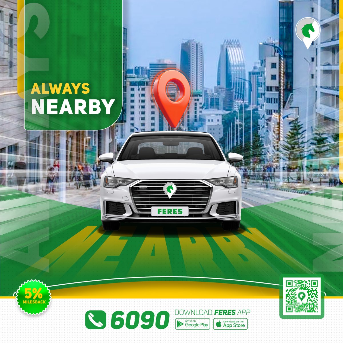 🚗 #Always_nearby

 📍Wherever you are in the city, we’re just a tap away  ready to get you moving anytime, anywhere.💫

⚡️Never Far, Always Ready.💨🚗

#Feres #nearby #Best #SAFE #addisababa #ETHIOPIA