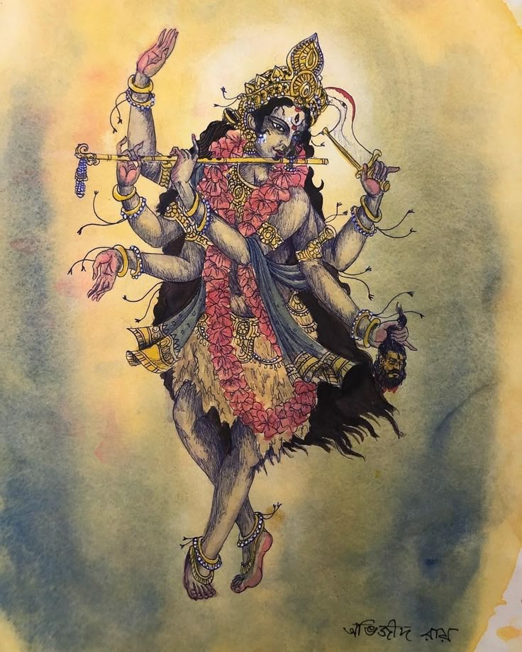 bhavesh_yuj's tweet photo. Krishna is Kali and Kali is Krishna both dwell in the black waters of the same sea one dances in the cremation ground and the other dances in Vrindavan, the dark form is one and one cannot live without the other.

Hari Aum Tat Sat 🕉️ https://t.co/xIgLVLlddb